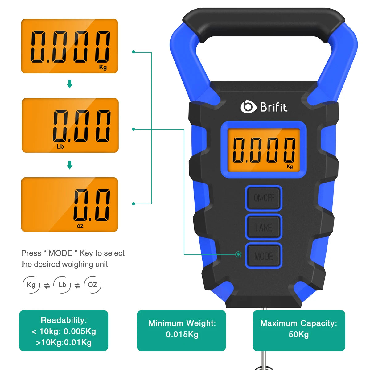 Portable Hanging Scale 50KG